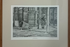 Don Rothnie - The old wool press (signed print) -